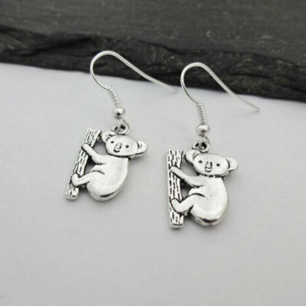 Koala Silver Earrings - Picture 3 of 4